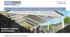 Desktop Screenshot of designerpergolas.com.au