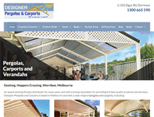 Tablet Screenshot of designerpergolas.com.au